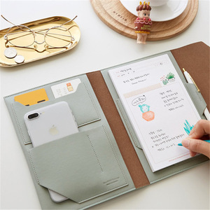 2022 Creative PU Leather Folder Insert Note Pad <strong>Memo</strong> Unique Traveling Document Pouch Business Organizer <strong>Notebook</strong> Manufacturer - Product Image 3
