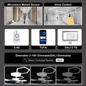 Văn phòng hiện đại dẫn ánh sáng tuyến tính 0-10V Dimmable AC100-277V nhôm hợp kim đèn cơ thể ánh sáng và Mạch Giải pháp thiết kế - Product Image 6