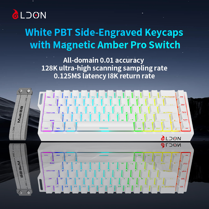 Mide 68 PBT Black Measure Keycaps