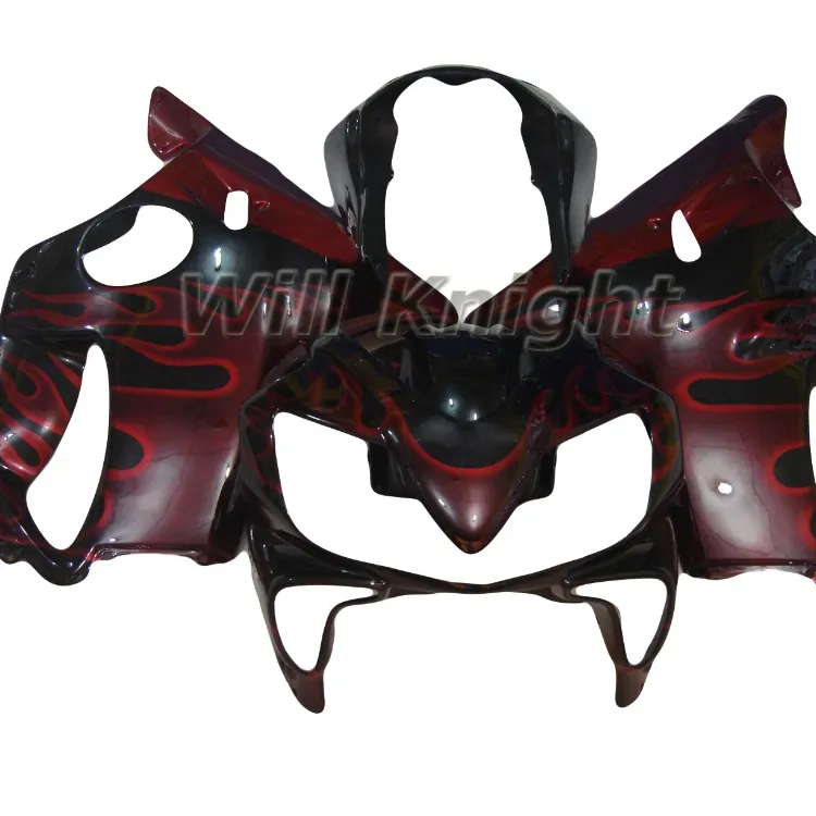 Body Kit Verkleidung für Honda CBR600 CBR 600 F F4i 2004 2005 2006 2007 Red Fire