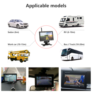 Truck <strong>Reverse</strong> Camera <strong>24v</strong> IR <strong>Sensor</strong> 2.4G Truck Bus Van Wireless Camera with 7'' Wireless Monitor Wide Angle <strong>Reverse</strong> Camera - Product Image 4