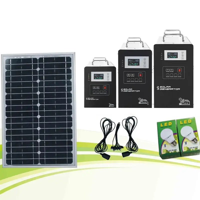Xindun-kit de iluminación solar para uso en interiores, sistema de 10w-50w 7Ah-12Ah, para África