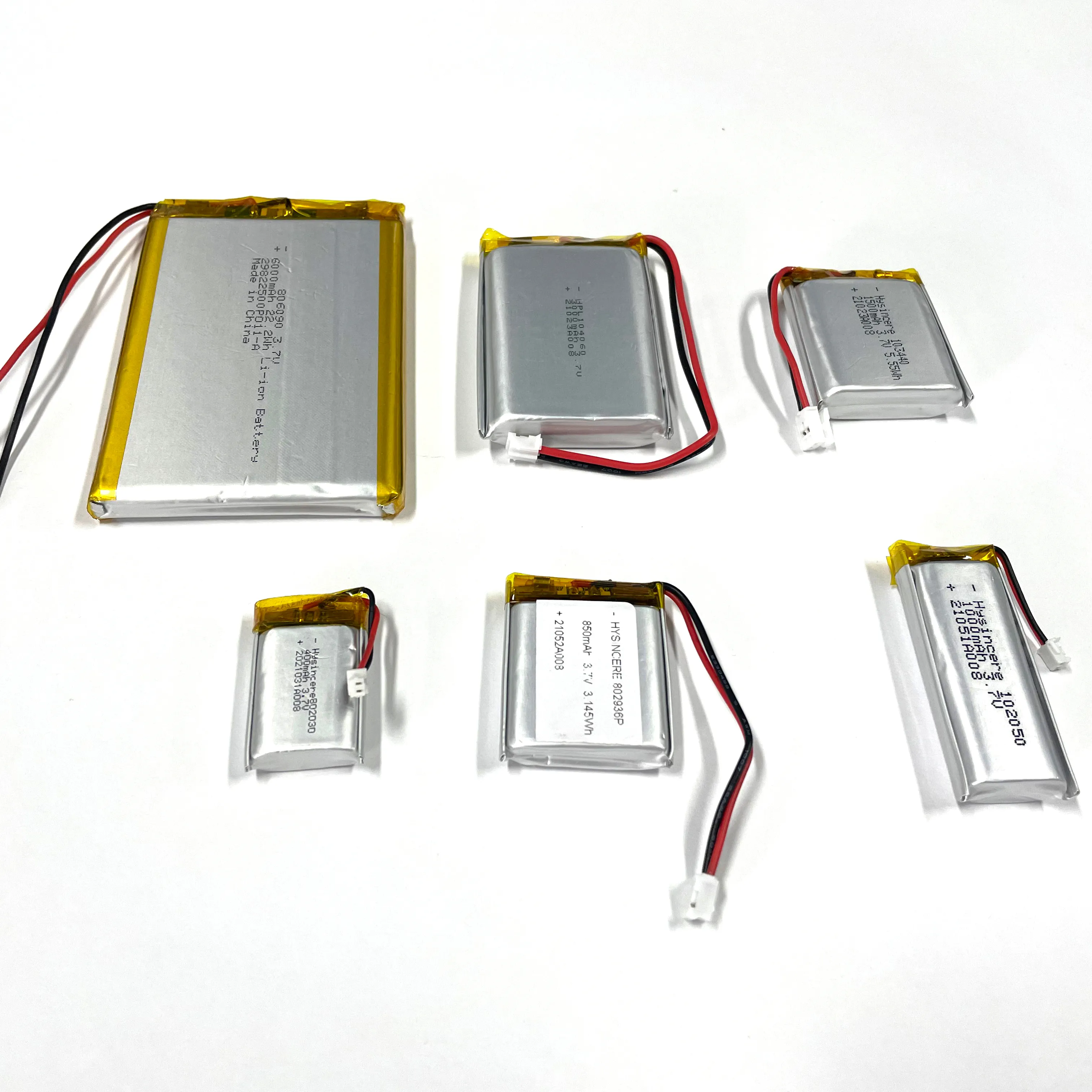 Batteries Lipo gsp 902540 batterie lipo Rechargeable au Lithium polymère 603048 3.7V 800mah batterie Li-Ion