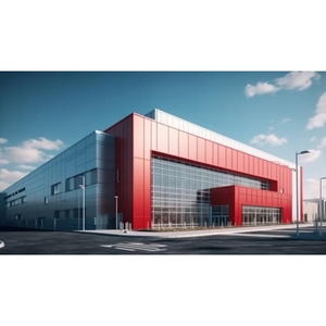 Modern Designed Low Cost Industrial Metal Building Workshop Hall Prefabricated Steel Structure for Factory Graphic Design - Product Image 1