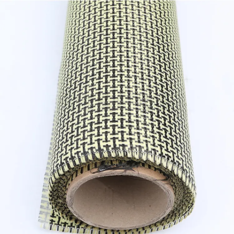 ZAME I-shape Hybrid Carbon Aramid Fiber Fabric tessuti ibridi Carbon Kevlars tessuto ibrido per parti di automobili