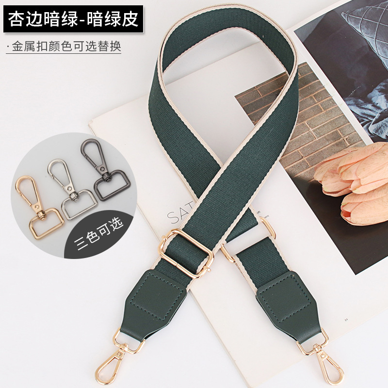 Cuir vert foncé à bordure abricot de 38 cm.