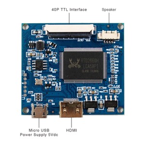 微型液晶显示器薄膜晶体管显示模块5 "800X480 Ips小型显示模块5英寸高亮液晶显示屏，带高清Mi控制板