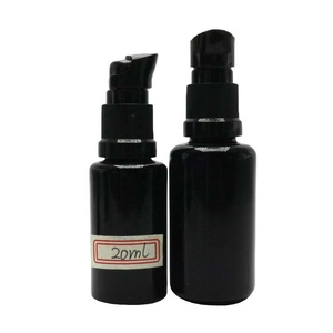 5ml 15ml 20ml 30ml 50ml 100ml koyu siyah UV menekşe parfüm sprey şişe damlalık pompa şişesi VJ-CC341