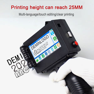 Uyin <strong>T</strong>-3 25.4mm Product logo Hand-held Jet Printer Batch Date <strong>Coding</strong> Portable Handheld Inkjet Printer for Box Cartoon Printing - Product Image 4