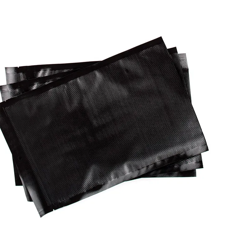 वैक्यूम सील बैग वैक्यूम मुहर बैग भंडारण काले कस्टम मेड पीई खाद्य पैकेज वर्ग नीचे बैग गर्मी सील पीए Gravure मुद्रण