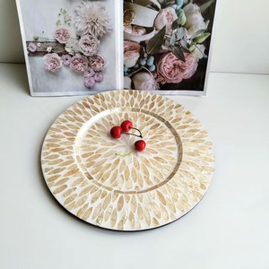 Cảm giác tiên tiến vỏ Inlay cách nhiệt khay tấm Mat ánh sáng hiện đại sang trọng Phương Tây thực phẩm hộ gia đình Coaster placemat cho bảng - Product Image 2