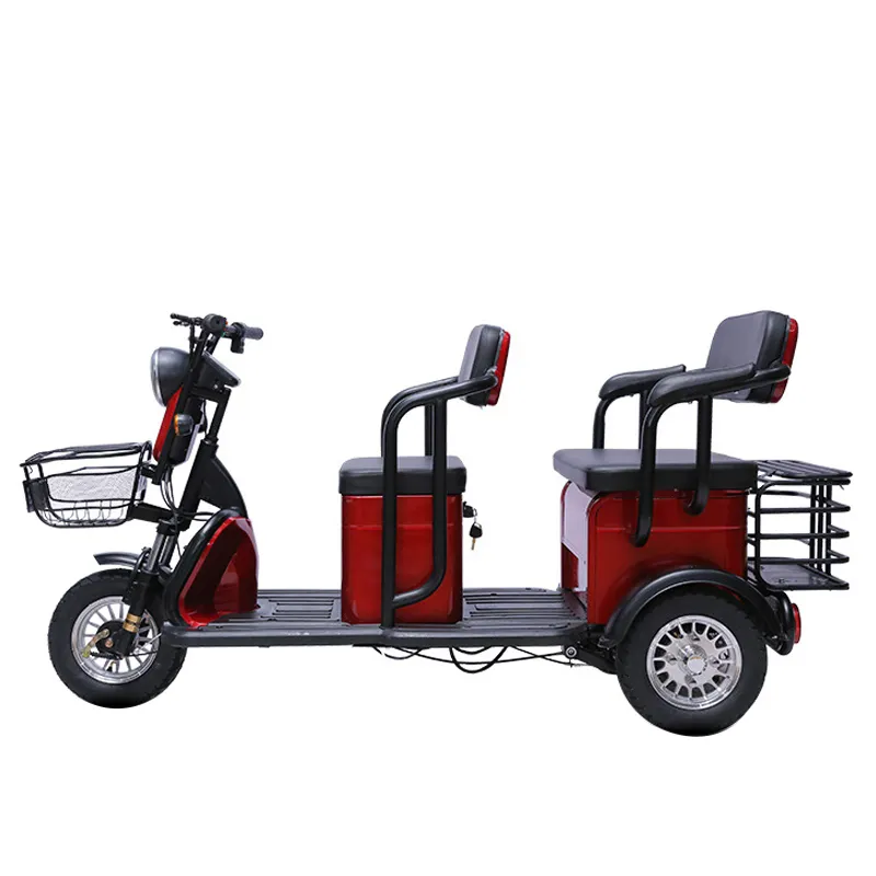 Triciclo motorizado 600w, com 3 rodas, motocicleta elétrica 60v, scooter elétrico, trilho para triciclo elétrico adulto