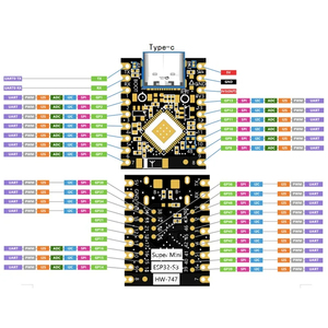 Tek çekirdekli SuperMini ESP32-S3 geliştirme kurulu modülleri süper Mini WiFi BT modülü - Product Image 2