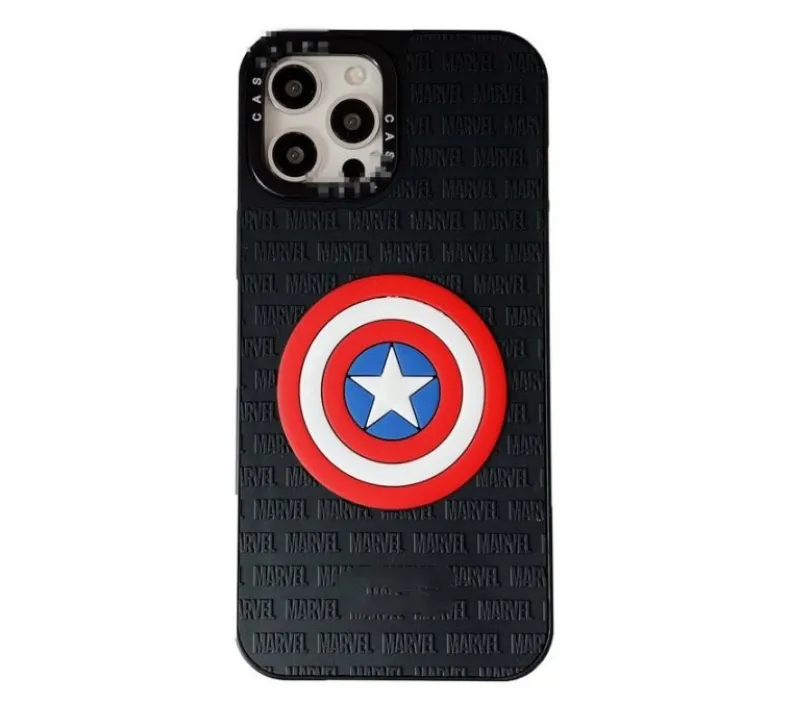 Luxe Merk Siliconen Ontwerp 3d Case Marvel Spidermen Mobiele Telefoon Cover Voor Iphone 11 12 13 14 15 Pro