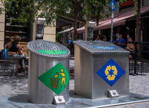 Smart Outdoor Garbage <strong>Sorting</strong> Pavilion City Street Underground Waste Recycling Machine with Metal Smart Waste Bins Container - Product Image 3