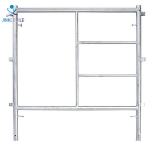 Tianjin Factory Q345 Andamio de Marco H galvanizado Caminar a través del andamio de marco pintado - Product Image 2
