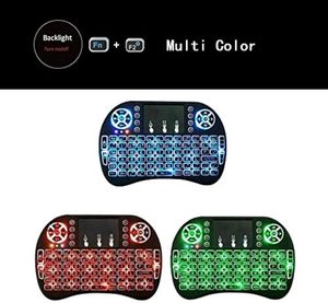 Wireless RGB Mini tastiera telecomando Touchpad Mouse Combo impermeabile per Android TV Box Smart TV OS USB PC finestre Computer - Product Image 3