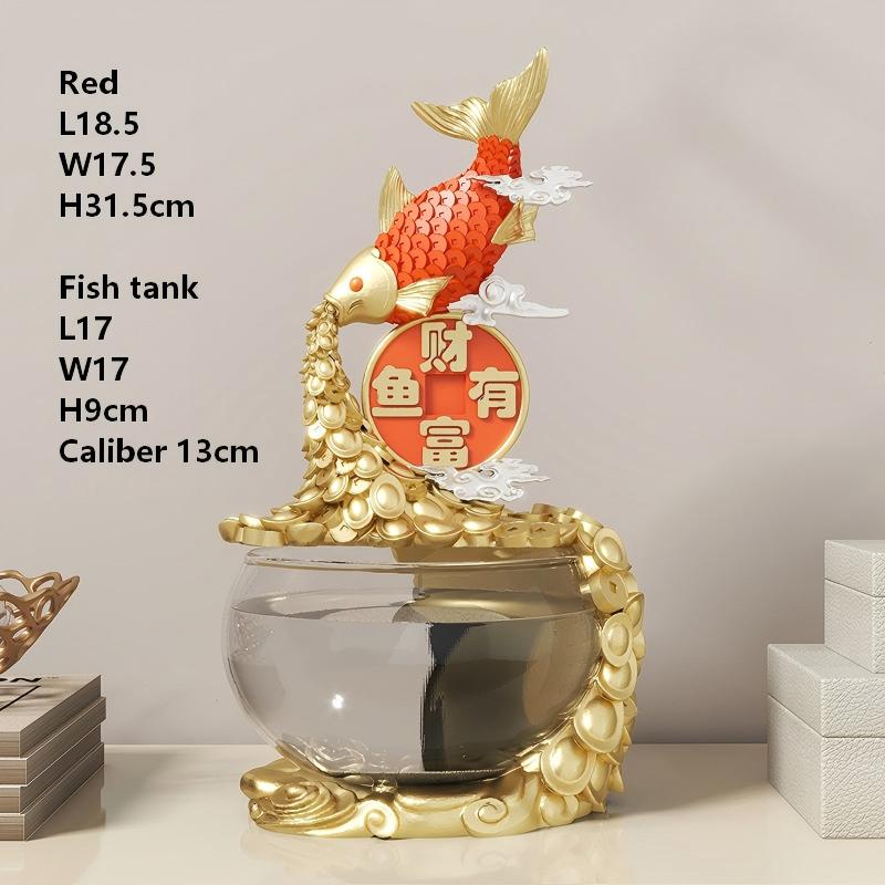 SKD5930R Red Fortune Fish Tank with Fish