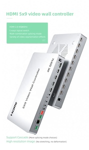 売れ筋4K60Hz高解像度4ウェイHDMI/1ウェイDP入力10ウェイHDMI出力5X9Videlウォールコントローラー - Product Image 2