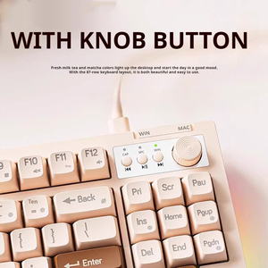 Venta caliente EWEADN V87 RGB Teclado de membrana con cable Oficina portátil 87 teclas PBT Teclado de proyección mecánica Kailh Axis Body Nuevo - Product Image 2