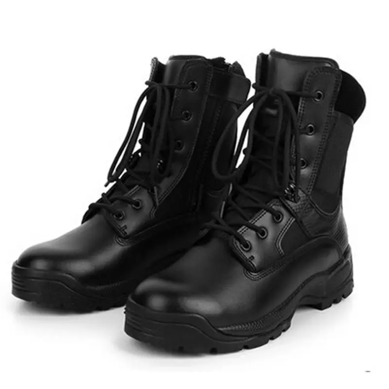 Botas de montaña transpirables para hombre Botas tácticas negras