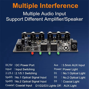 5.1 kanal ev sineması dekoder kurulu amplifikatör DTS RCA Hifi Stereo ses dijital optik koaksiyel PCM 5.1 alıcı amplifikatörler - Product Image 5