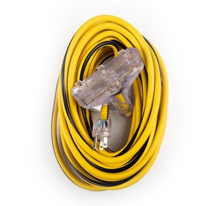 Cabos de Alimentação Bloco de Extensão-NEMA 5-15 12AWG/3 fios PVC SJTW 25ft Cobre Completo - Product Image 1