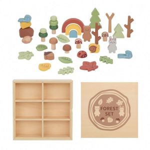 Scene Model Simulation Plant False Stone Simulation Number Children&amp;#39;<strong>s</strong> Toy Set Wild Scene Animal <strong>Cognition</strong> Wooden Toys - Product Image 3