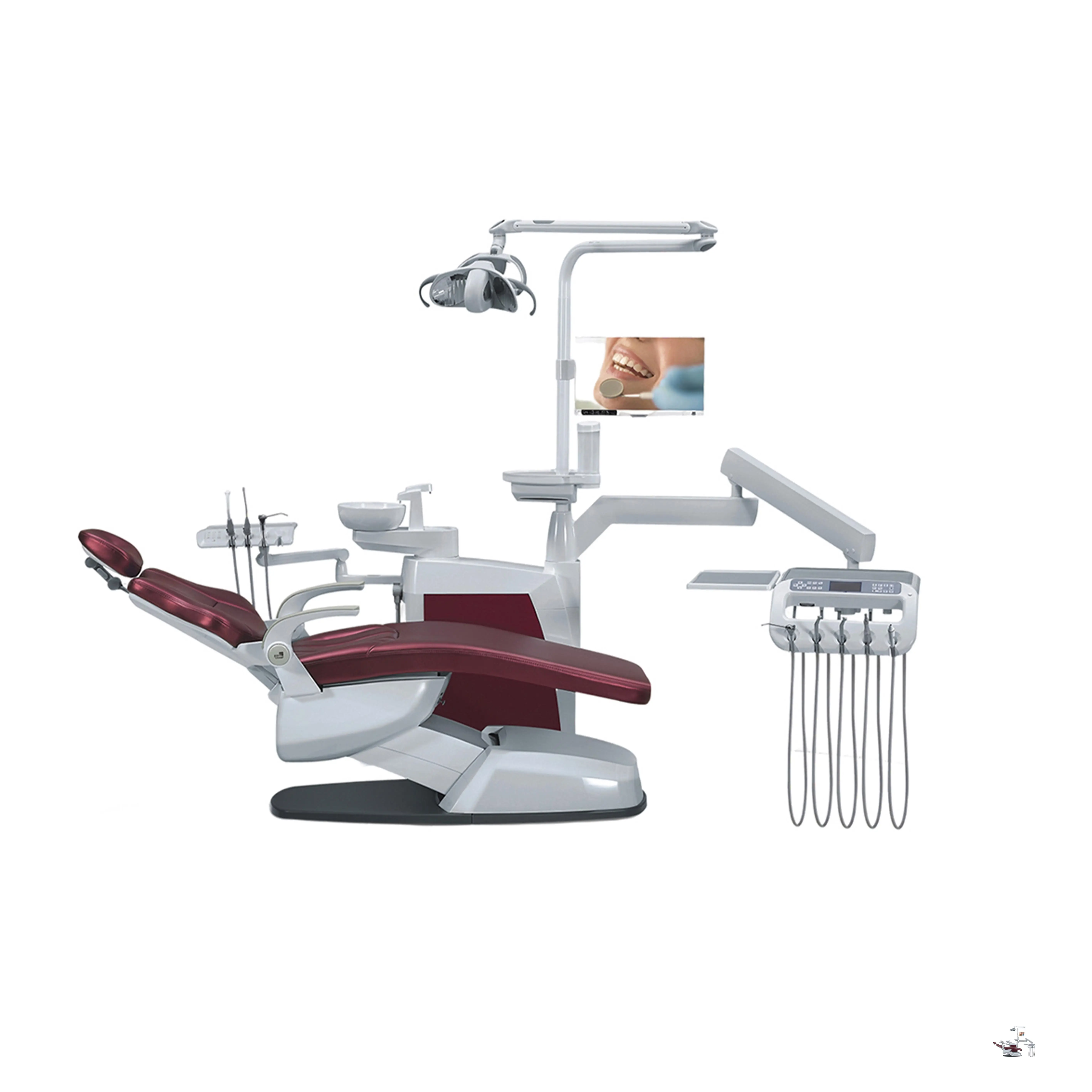 Conjunto completo de silla dental, equipo dental, silla de dentista