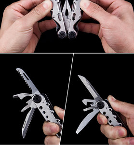 Pince multitool pliante portable <span class=keywords><strong>multi</strong></span>-outils de haute qualité multitool 12 en 1 pinces multiples avec tournevis - Product Image 5