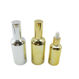 UV Gold Glass Oil Spray Bottle with Pump Mist Sprayer for Massage Oil Serum <strong>Perfume</strong> <strong>5ml</strong> 10ml 15ml 20ml 30ml 50ml 100ml - Product Image 1