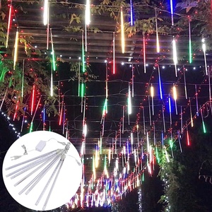 ไฟ LED ฝนดาวตก8หลอดสำหรับตกแต่งกลางแจ้งขนาด30ซม./50ซม./80ซม.