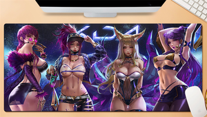 Hot Sale Custom Valorant Gaming Anemi <strong>Mouse</strong> Pad Non-Slip Soft Rubber and Leather Playmat for Office <strong>Computer</strong> <strong>Keyboard</strong> <strong>Use</strong> - Product Image 2
