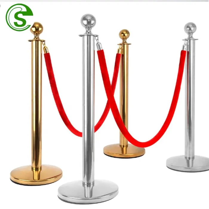 Hot Sale Crowd Control Safe barreira Barreira Railing Rope Stanchion Rope Stanchions