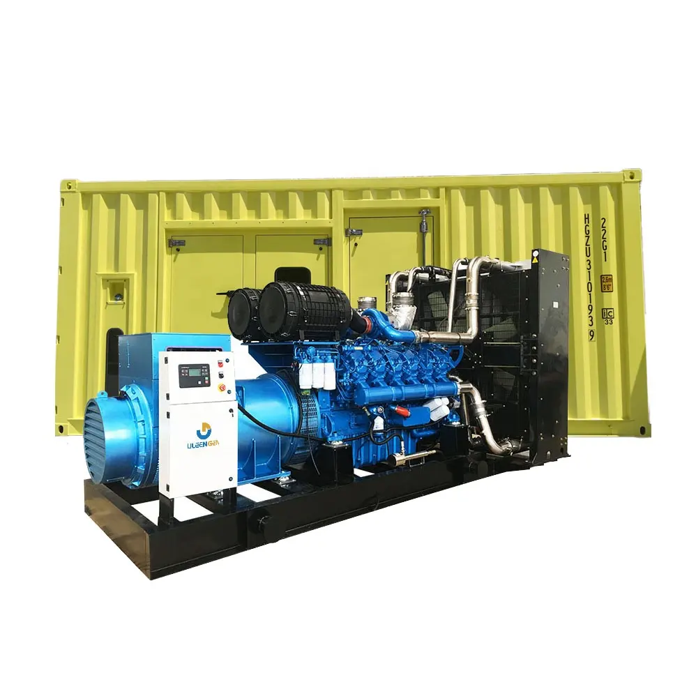 Generador diesel en contenedor 1500KW 400V Marca internacional del motor Baudouin usada en centro de datos
