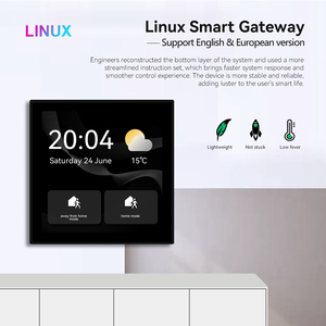 2022 Fabricante al por mayor Smart Home Gateway Zigbee Función de pantalla táctil Kit de sistemas de automatización del hogar inteligente - Product Image 3