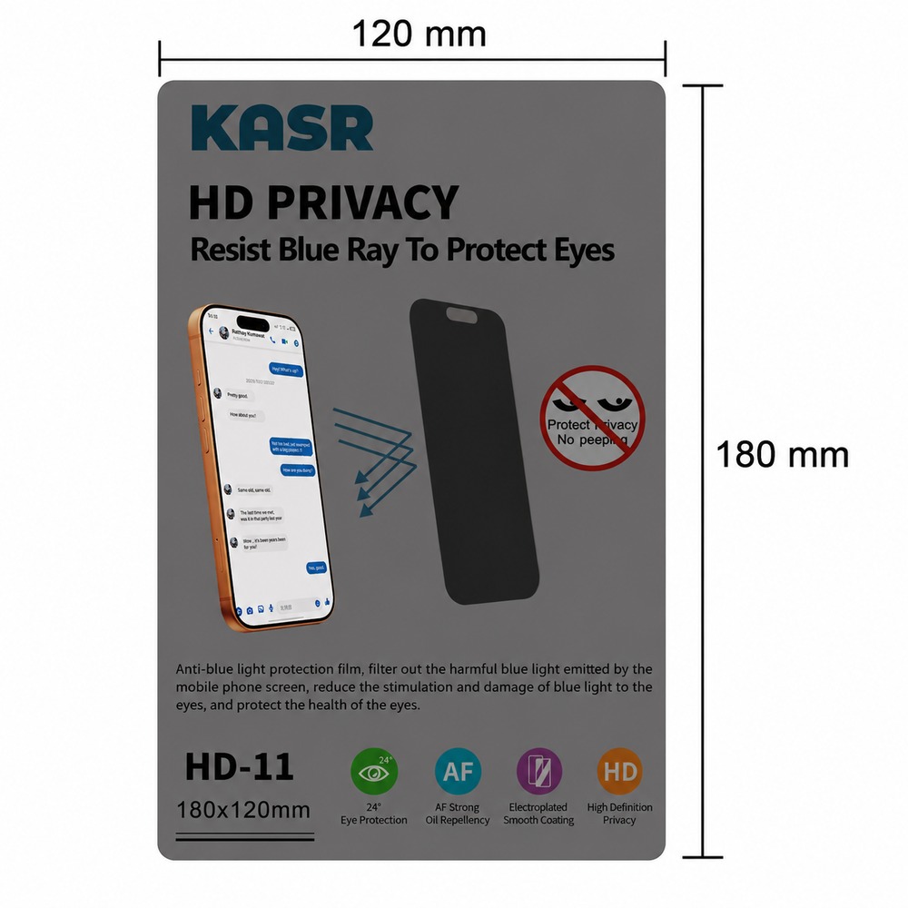 Protection des yeux en TPU HD Confidentialité 250U