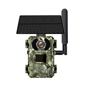 4MP4Gハンティングカメラ6Wソーラーパネル充電野生生物に敏感な検出0.2S高速アラーム屋外カメラEUAUUSバージョン