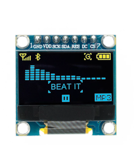 10 pz 4pin 7pin bianco/blu/giallo blu colore 0.96 pollici 128 x64 modulo Display OLED 0.96 "IIC I2C SPI comunicare - Product Image 6