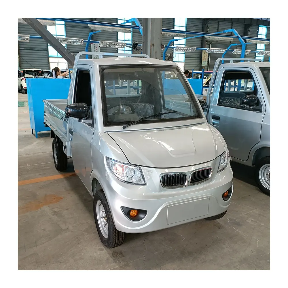 2 kursi baru Pick Up EV truk untuk pengiriman dijual di Cina/2 pintu kecil Van Dump Truck Pickup kendaraan listrik Mini mobil