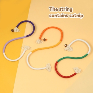Nuevo juguete de cuerda para moler lágrimas de gato, hierba gatera, fruta para gatos y perros, juguete universal resistente al desgaste para morder gato