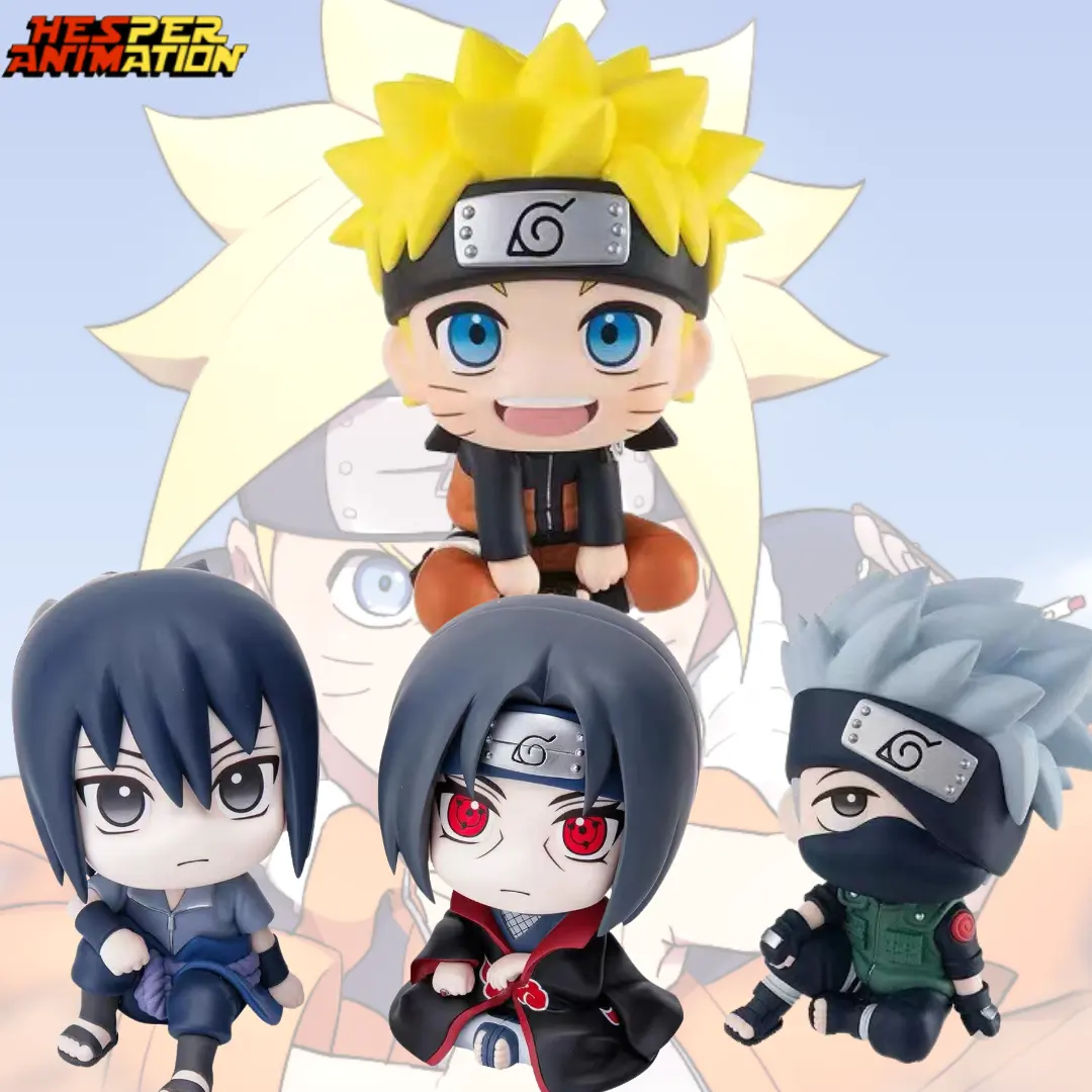 Lindo Narutoed Anime Figura Juguete decoraciones Encantadores Personajes Diferentes Figuras de Acción Hot blooded anime Narutoed Colgantes