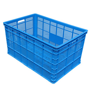 Contenedor duradero de alta resistencia LK, cajas de plástico PP, caja sólida, estructura perforada, transporte de almacenamiento plegable apilable - Product Image 1