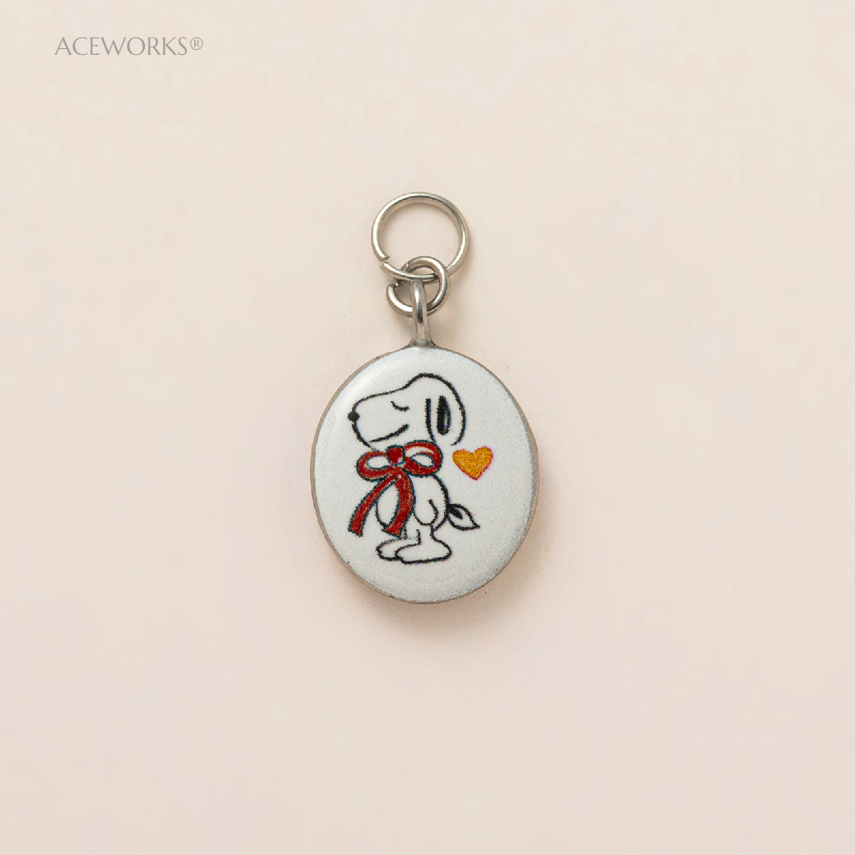Bow Puppy Love Charm Silver