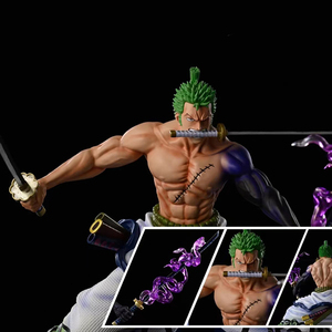 Özelleştirilmiş PVC reçine oyuncaklar yüksek kalite eylem ve oyuncak kimono bir kesim akış ayakta duruş anime figürleri bir pieced Roronoa Zoro - Product Image 3