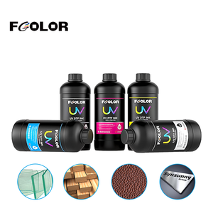 彩色一站式解决方案彩色发光二极管固化紫外线清漆油墨，用于Epson I3200紫外线印刷在TPU皮革上