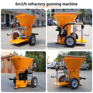 耐火スプレーおよび構造コンクリート修理用の新しい空気圧コンパクト6m3/h耐火ガンマシンショットクリートマシン - Product Image 2