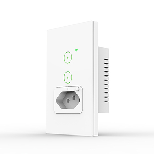 10 16A Tuya WiFi BR pannello di vetro Touch Timer telecomando elettrico 118 prodotti per la casa Smart dispositivi presa a muro con interruttore - Product Image 2
