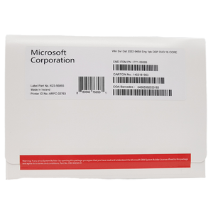 Win Server 2022 Datacenter Dvd Pack Win Server 2022 chiave di vendita al dettaglio - Product Image 1