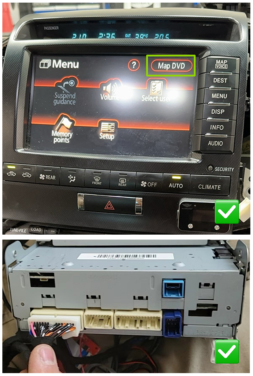Toyota Land Cruiser LC200 2006-2008 DVD à écran tactile